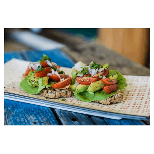 Seed Bread Tomato Hummus Sandwich