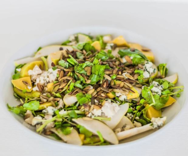 Pear and Roquefort Salad
    
    
    
      &ndash; Happy Healthy You