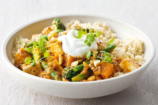 Tofu & Pumpkin Curry with Quinoa