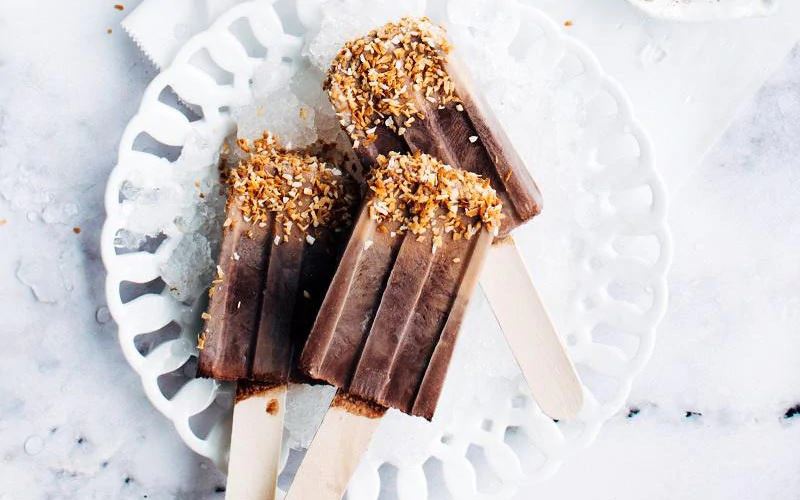 Happy Shape Chocolate Ice Pops