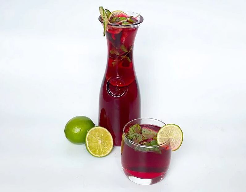 Hibiscus Mint Lime Spritzer