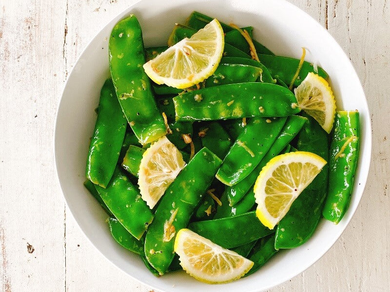 Lemon-Pepper Snow Peas – Happy Healthy You