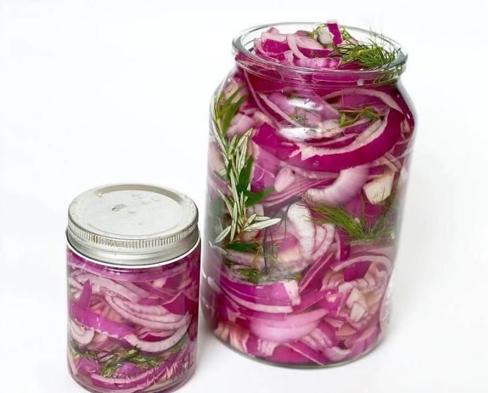 Pickled Herb Red Onions