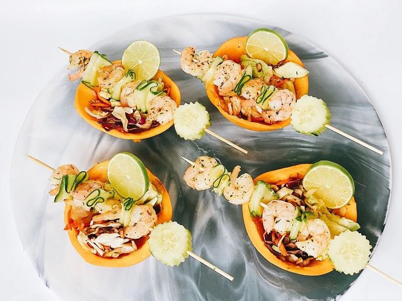 Prawn Mango Cheeks