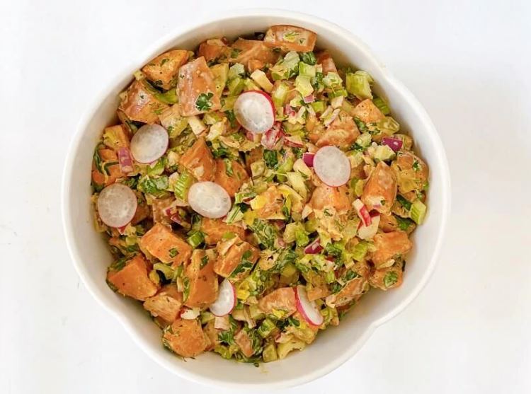Sweet Potato Kimchi Salad