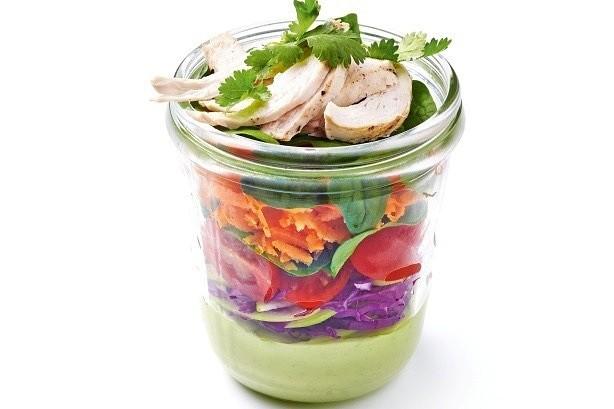 Chicken Jam Jar Salad