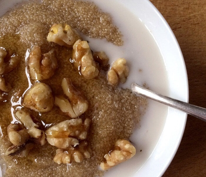 Breakfast Amaranth with Walnuts and Honey